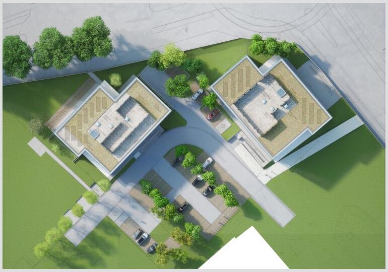 Lingolsheim bureaux plan masse